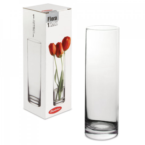 Ваза "Flora", колба, высота 26,5 см, стекло, PASABAHCE, 43767 Ваза "Flora", колба, высота 26,5 см, стекло, PASABAHCE, 43767